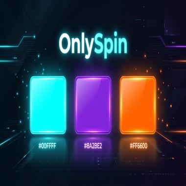 OnlySpin marka renk paleti görseli
