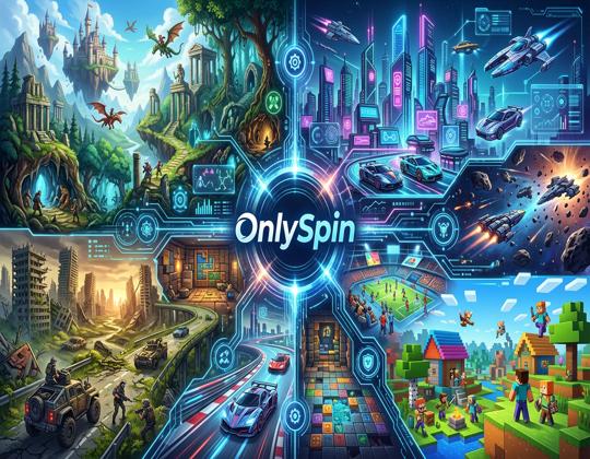 OnlySpin oyun dünyası modlar görseli